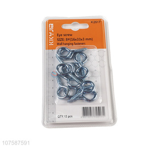 Competitive price 8# eye screw wall hanging fasteners