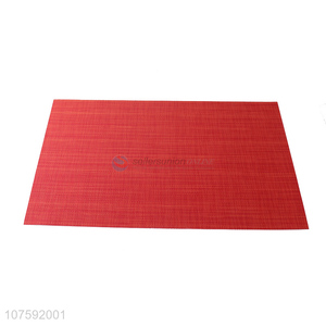 Factory Price Red PVC Placemat Cheap Non-Slip Table Mat