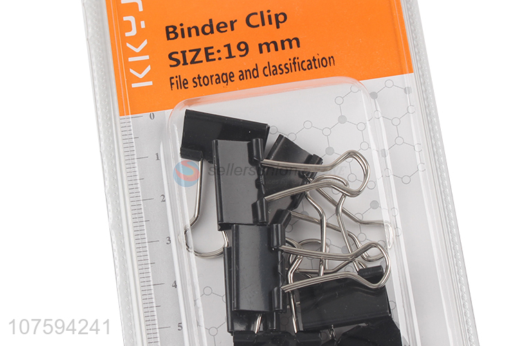 Hot products 19mm black binder clips paper binder clips for office school