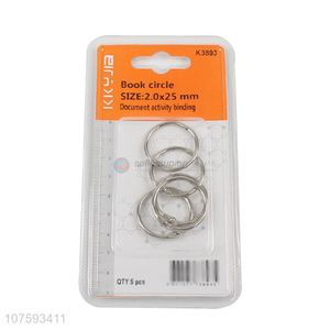 Good quality 25mm nickel plating split ring iron key ring