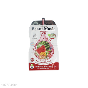 Best Sale Watermelon And Mango Moisturizing Hydration Juice Facial Mask