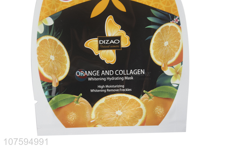 Competitive Price Orange And Collagen Whitening Hydrating Mask