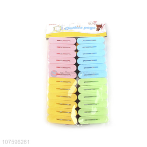 High Quality Multicolor Clothes Pegs Home Use Plastic Clothespins