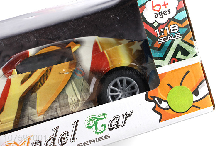 Promotional 1:18 scrawl remote control car model toy with headlight & charger