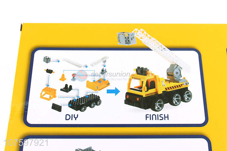 China manufacturer building block electric electric tip lorry with light & music