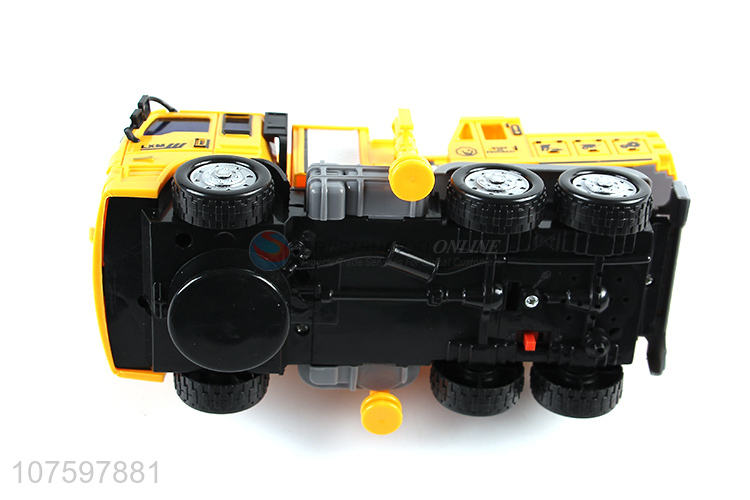 High quality kids toy construction truck electric crane with music