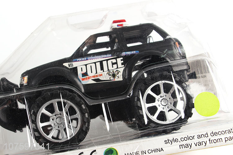 Hot sale 18cm off-road pull line police car kids car model toy