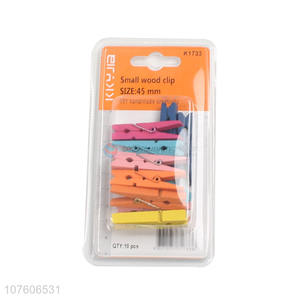 Best Quality 10 Pieces Small Wood Clip Multipurpose Clips