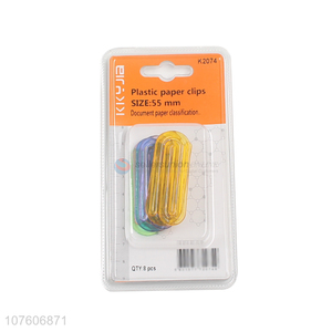 Popular Colorful Plastic Paper Clip Notes Classified Clips