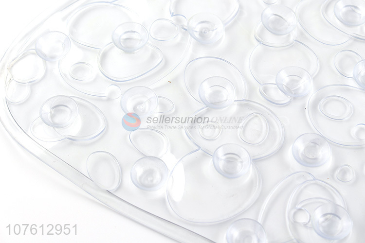 Hot products clear soft anti-slip pvc shower mat anti-bacterial bath mat