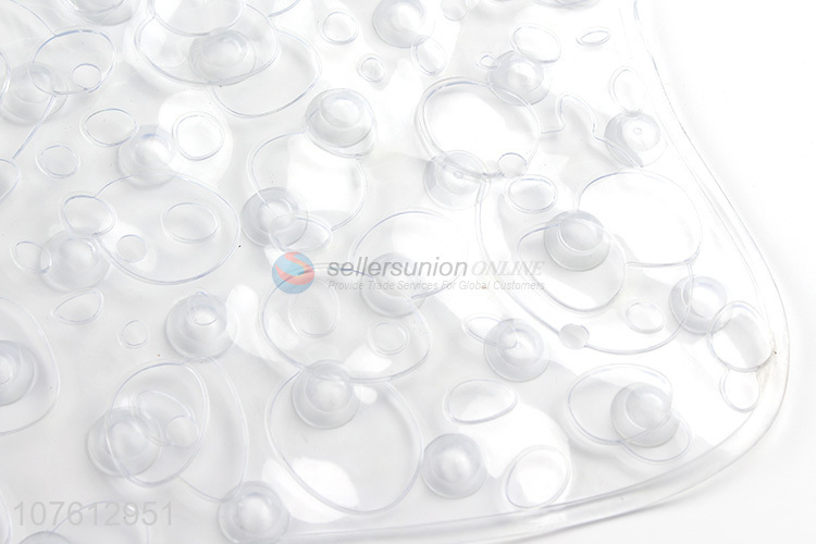 Hot products clear soft anti-slip pvc shower mat anti-bacterial bath mat