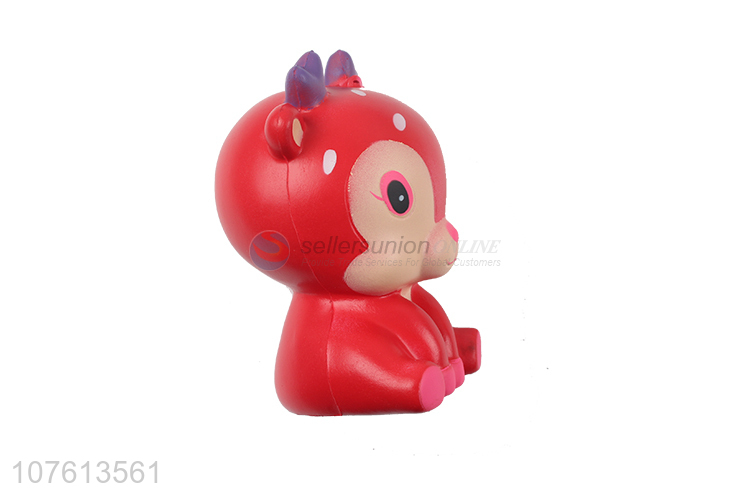 Cartoon Lovely Red fawn  Shape Wholesale Rebound toy