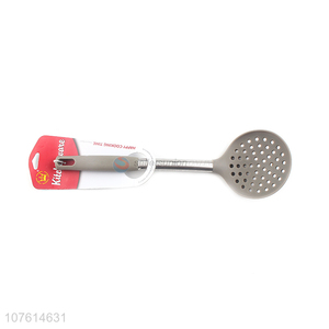 Wholesale cookware stainless steel handle silicone mesh strainer kitchen skimmer