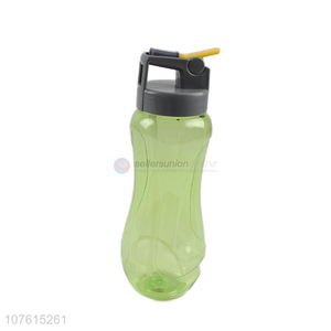 Latest design portable transparent colored bpa free plastic water bottle