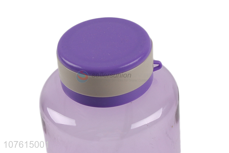 China factory portable transparent colored bpa free plastic water bottle