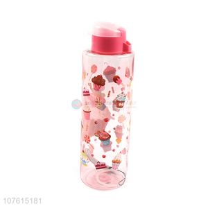 Wholesale food grade bpa free plastic water bottle drinking bottle