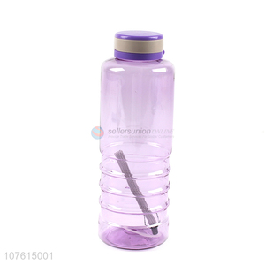 China factory portable transparent colored bpa free plastic water bottle