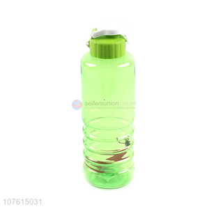 Promotional clear colored plastic water bottle portable sports bottle