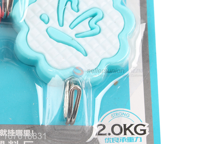 New productscute design plastic adhesive hooks for kitchen and bathroom