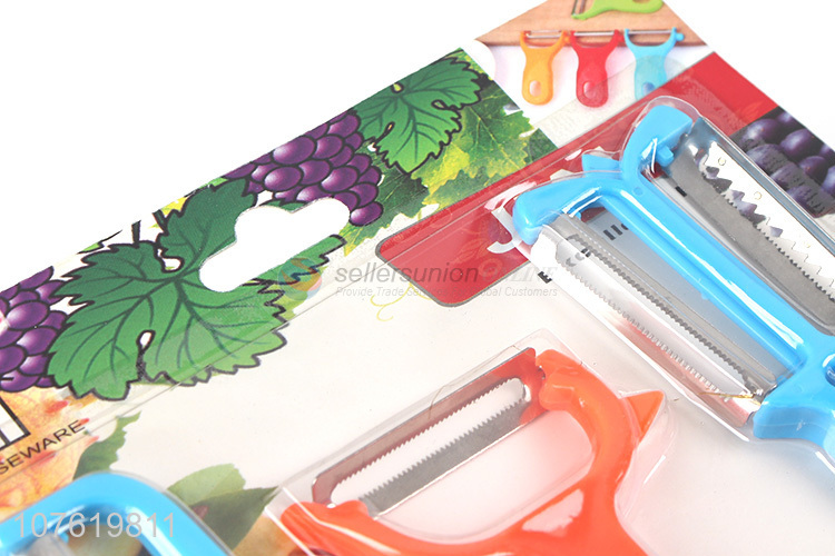 Latest 3 Pieces Multipurpose Vegetable & Fruit Peeler For Kitchen