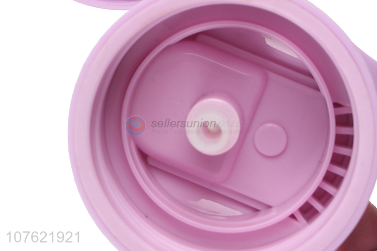 Unique design women girls water bottle plastic water bottle with straw