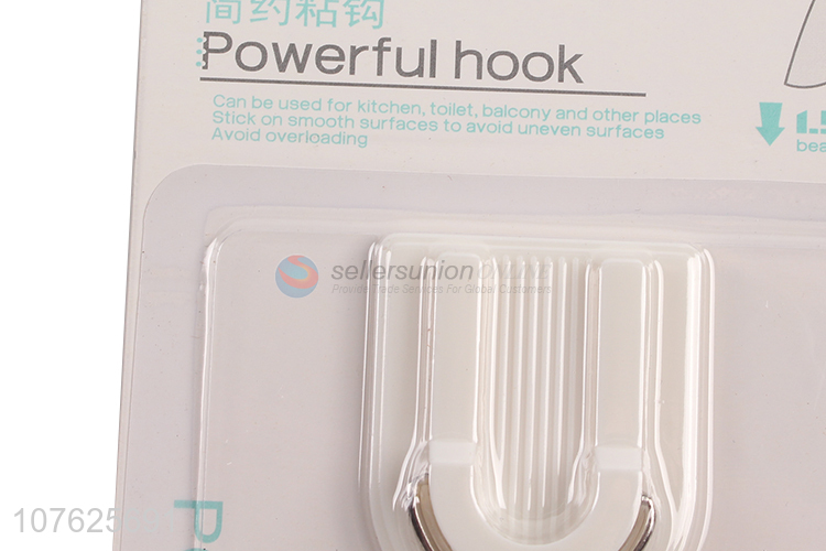 Good quality heavy duty wall mounted coat hanger hook adhesive hooks