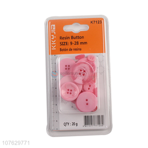 Hot selling different sizes round resin button coat button