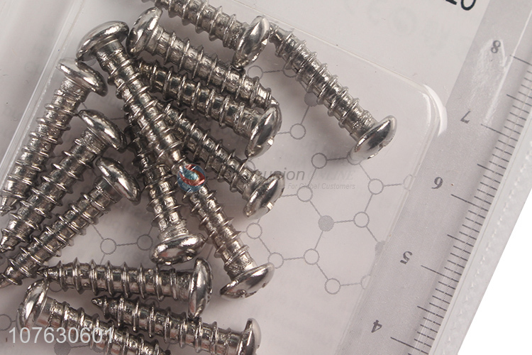 Low price stainless steel round head screw