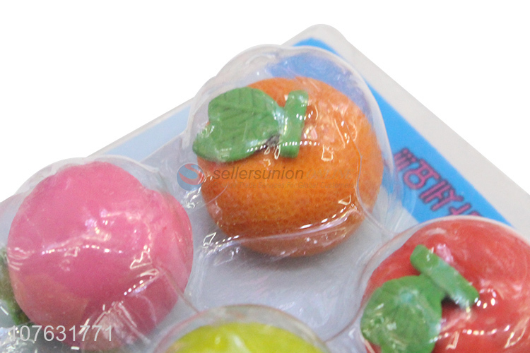 Best Selling 3D Simulation Fruit Eraser Set For Kids