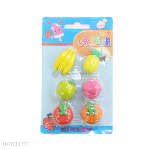 Best Selling 3D Simulation Fruit Eraser Set For Kids