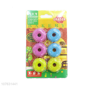 Wholesale Colorful Bread Shape Eraser For Students