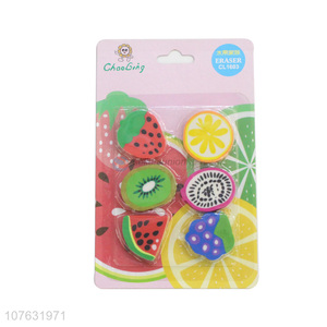 Best Price Colorful Fruit Shape Eraser Gift Set For Children