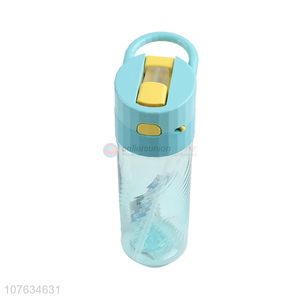 New products mist water bottle plastic straw drinking bottle 530ml