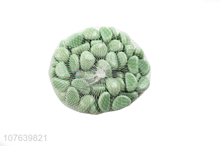 Cheap price green porcelain cashew glass beads