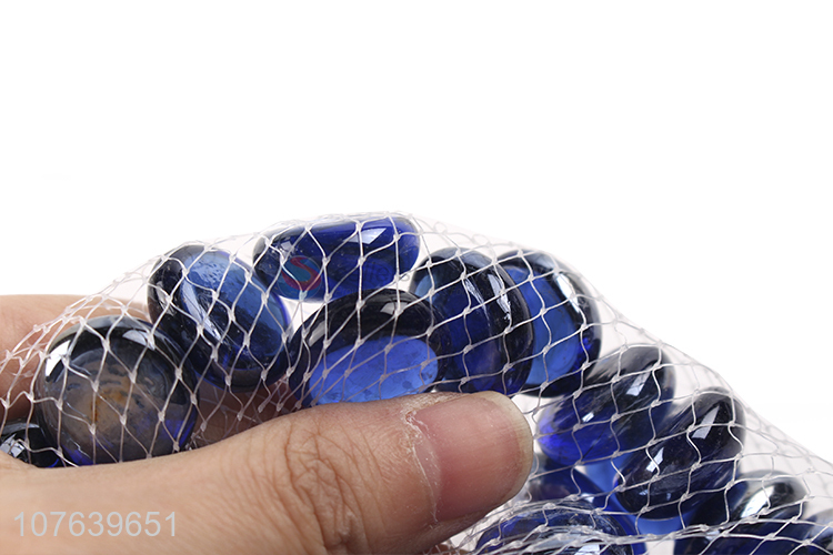 Wholesale low price dark cobalt blue bright flat glass ball