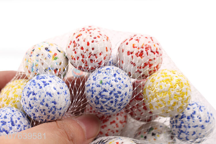 Wholesale Creamy White Sesame Pattern Solid Glass Ball