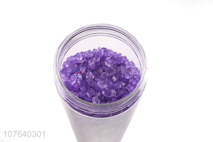 Hot sale decorative purple tube glass sand