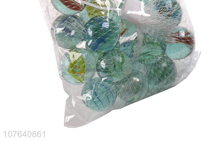 Hot-selling crafts eight-piece transparent glass ball bag of 20 capsules