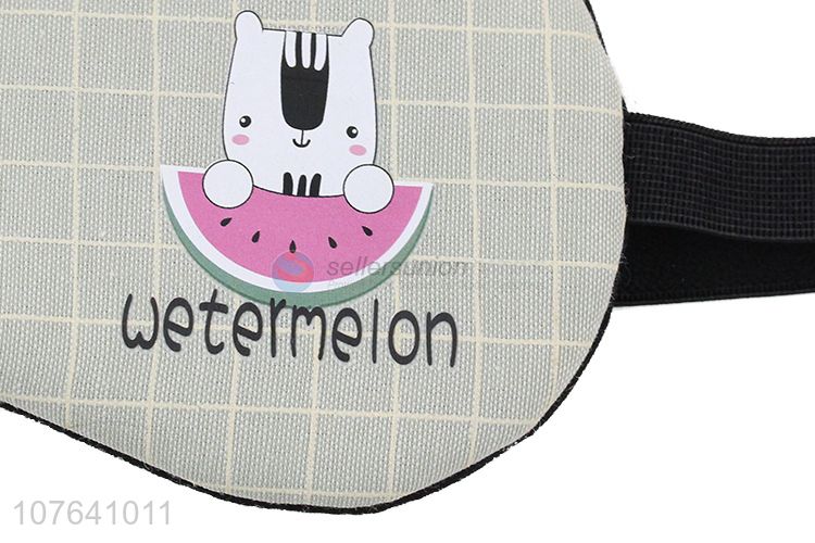 China factory watermelon printed hot compress ice compress sleep eye mask