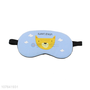 High quality cartoon cat ice-compress sleeping eye mask for home travel