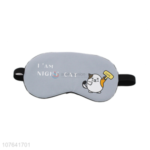 China manufacturer cartoon cat office nap eye mask travel eye patch