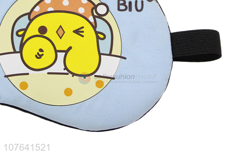 Competitive price cartoon chick travel airline cooling eye mask eye patch