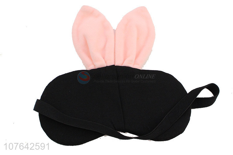 Popular products cartoon ice-compress short plush sleeping eye mask for home