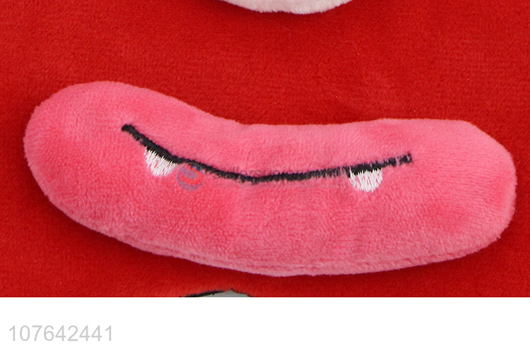 Personalized embroidery 3d hot dog sleep eye mask for travel airline