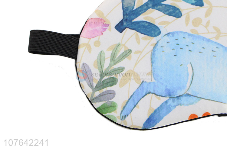 Latest arrival cartoon rabbit travel airline cooling eye mask eye patch