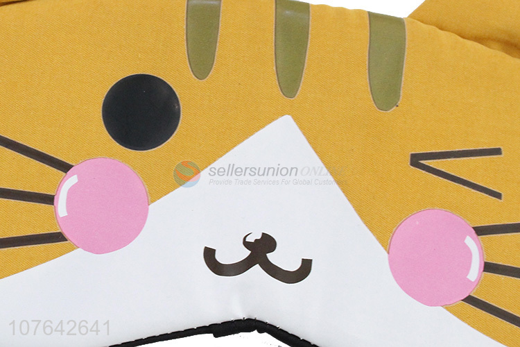 Top seller cartoon cat shape travel airline cooling eye mask eye patch