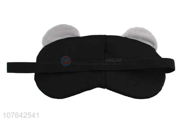 Latest design cartoon bear  eye mask short plush ice pack eye mask