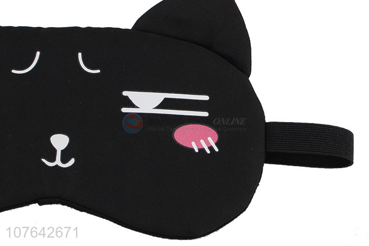 Hot sale cartoon cat shape blindfold adjustable band sleep eye mask