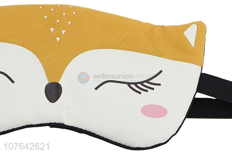 Good sale cartoon fox shape gel sleep eye mask office eye mask