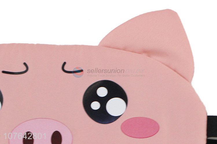 Most popular cartoon pig shape blindfold adjustable band sleep eye mask